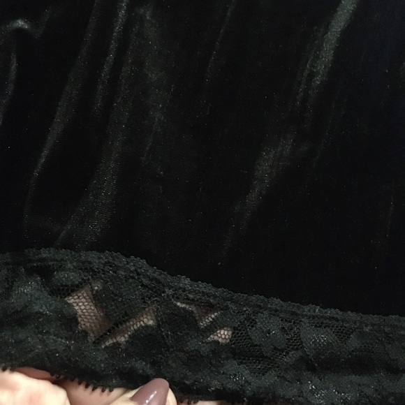Soft Black Velvet feel Camisole. - Picture 7 of 7